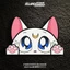 Mặt Trăng Dễ Thương Mèo Luna Anime Hoạt Hình Hai Chiều Thủy Thủ Mặt Trăng Cửa Sổ Kính Phía Sau Ốp Lưng Miếng Dán
