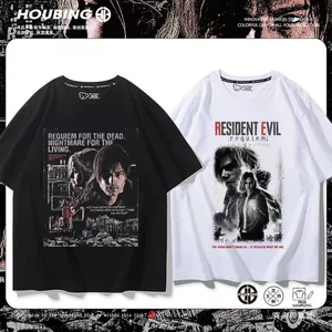 Áo thun Resident Evil 9 Leon - Unisex ngắn tay, phong cách retro phù hợp mùa hè