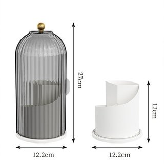 360 Xoay Bàn Chải Trang Điểm Chống Bụi ABS Để Bàn Mỹ Phẩm Tổ Chức Bút Đứng Lưu Trữ