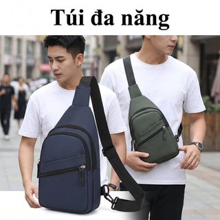 Túi đeo chéo nam Túi đeo chéo chống nước PU chống sốc EVA Dây đeo có thể điều chỉnh Công việc du lịch đường phố