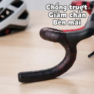 Tay lái xe đạp với băng Grip EVA PU chống trượt và giảm shock, phụ kiện cho road và MTB