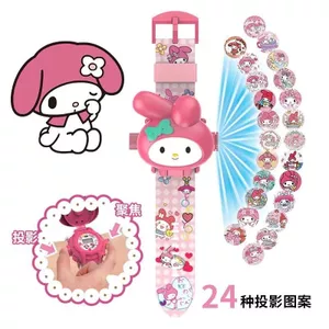 Boys Girls Day One Gift Đồng hồ chiếu trẻ em Melody KT Cat Kuromi Phim hoạt hình Cô gái Quà tặng đồng hồ chiếu MerleJ3sgR2Fu3