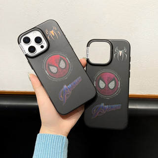 Ốp điện thoại doanh nghiệp từ tính hình người nhện mờ hai lớp cho iPhone 17 16 15 14 13 Pro Max