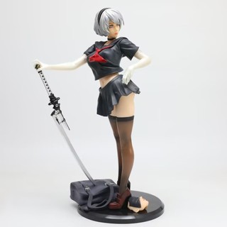 30cm NieR: Automata 2B / YoRHa No.2 Loại B Thủy Thủ Đồng Phục Đi Học JK Ver. Nhân vật hành động PVC