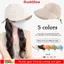 Mũ đi biển DUSKGLOW, Mũ chống nắng dây rút vành rộng, Mùa hè có thể điều chỉnh đuôi ngựa có thể gập lại Mũ xô nam nữ