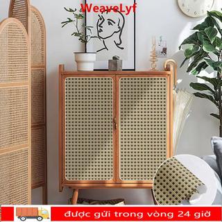Giấy dán tường WEAVELYF, Nhãn dán tường chống thấm nước PVC, Nhãn dán cải tạo nội thất mây tự dính có thể tháo rời