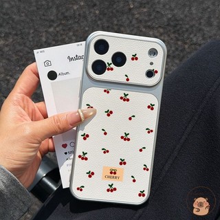 Dành Cho Infinix Note 60 50 50S 50X 40 30 Zero 30 Smart 20 10 9 8 Pro Plus HD 7 6 5 Ốp Điện Thoại Màu Trắng Lớn Cửa Sổ Da PU Dễ Thương Nhãn Anh Đào Bạc Vỏ Mềm