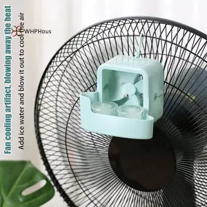 < WHPHous-t > 1 Bộ Dụng Cụ Làm Mát Quạt Treo Với 4 Cốc Đá Qui Quạt Làm Mát Phụ Kiện Làm Mát Di Động Thêm Đá Viên Bộ Dụng Cụ Quạt Nhà Đẹp
