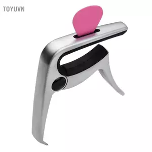 Toyuvn Toyuvn summina TC-02 Kẹp chỉnh dây đàn guitar đa chức năng Hợp kim kẽm có cầu chốt kéo Pick Slot 3 chiếc Pick cho đàn guitar điện acoustic Bass