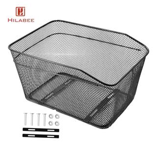 HILABEE Xe Đạp Kim Loại Phía Sau Giỏ Lưới Rộng Tổ Chức Giá Đỡ Hàng Chắc Chắn Để Mua Sắm Và Giải Trí Đi Xe