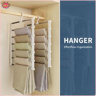 Móc treo quần áo có thể gập lại tiết kiệm không gian N & X Quần dài 5 lớp Ra Tủ quần áo sắp xếp để lưu trữ tủ quần áo phòng ngủ.