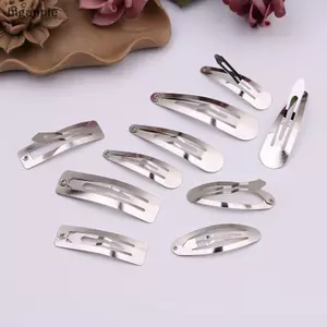 Bigapple 50 Kẹp Tóc Kim Loại Đơn Giản, Vàng Bạc, Kẹp Tóc DIY Cho Bé Gái RDG