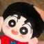 Crayon Shin-Chan 10cm Búp Bê Cotton Sao Biển In Cơ Thể Shin-Chan Ánh Sáng Sóng Lớp Phủ Shin-Chan Quạt Ngoại Vi