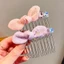 WHX-Bow-Upside Down Lược Chải Tóc Đầu Lâu Cao Cấp Kẹp Tóc Bé Gái Cao Cấp Tinh Tế Nổ Trán Bên Kẹp Tóc