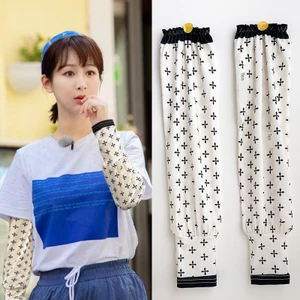 Tay Chống Nắng Nữ Kích Thước Lớn Rời Băng Lụa Lái Xe Tay Mùa Hè Chống Tia Cực Tím Găng Tay Du Lịch Tay Đi Xe Đạp Băng Tay