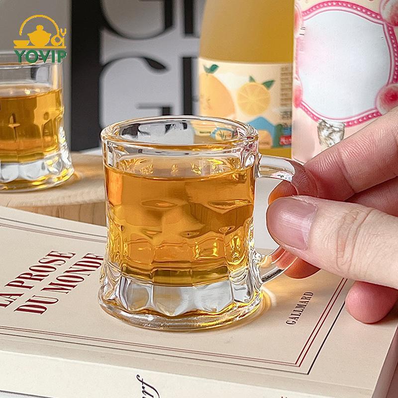 YOVIP 50ml Mini Pha Lê Trong Suốt Bia Whisky Kính Thiên Thần Bền Đẹp Cốc Cà Phê Dễ Thương Rượu Sake Hàn Quốc Barware Thanh Ăn VN