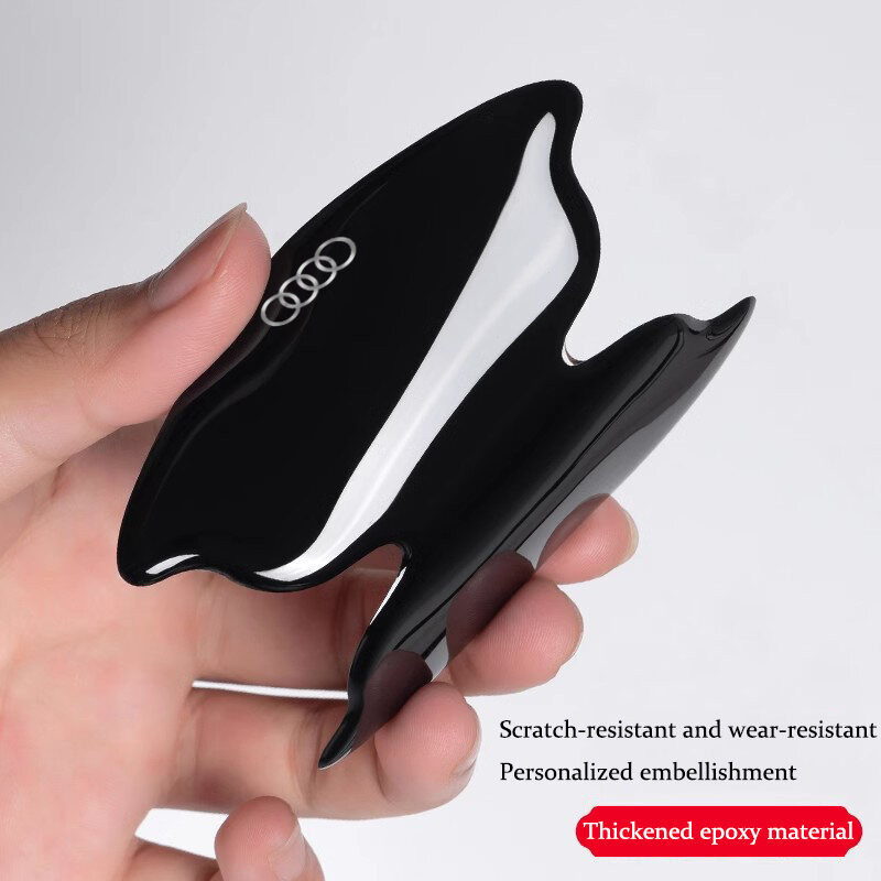 Miếng dán kim loại bảo vệ tay nắm cửa ô tô phù hợp cho Audi Sline A3 A1 A4 B8 A5 A3 Q5 Q7 Q8, chống nước, trầy xước, mài mòn