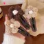MJnmc Vintage Lớn Sang Trọng Hoa Kẹp Tóc Bé Gái Thanh Lịch Đuôi Ngựa Bím Vuốt Tóc Dubill Kẹp Bé Gái Mũ Đội Đầu Quà Tặng Mới