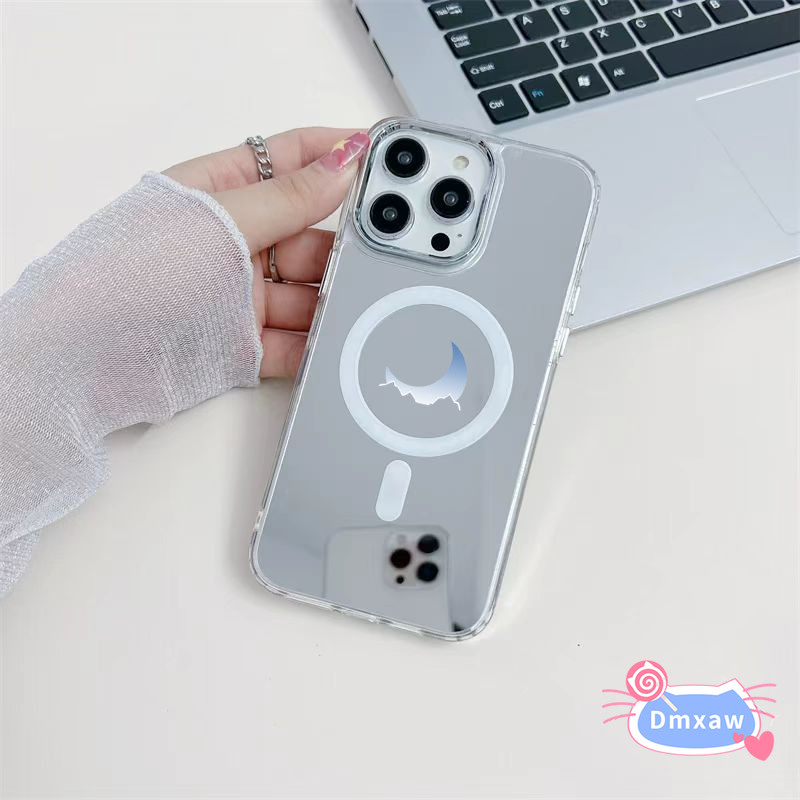 Ốp Điện Thoại Gương Từ Tính Mặt Trăng Cho Xiaomi 17 Pro Max 15T 15 15S 14T 14 13 Ultra 13T 12 12 12S 13 12 12X Mi 11 Lite 11T 10T Civi 5 4 Pro 3 2 1S 5G Vỏ Mạ Khung Bìa mềm