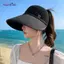 AqToCna Nữ Vành Rộng Ống Hút Tấm Che Nắng Mũ Có Thể Điều Chỉnh Trống Top Nhẹ Đi Biển Mũ Cho Kỳ Nghỉ Mùa Hè Du Lịch AqToCna