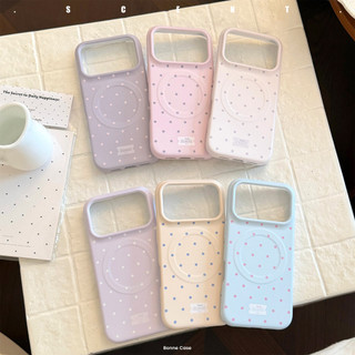 [Sheren] Ốp điện thoại chấm bi phong cách Hàn Quốc Thích hợp cho i17 16 15 14 13 12 11 pro max Vỏ bảo vệ chống sốc