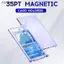 # HB # 35PT Hộp đựng thẻ từ tính trong suốt 1 5 10 Hộp lưu trữ trong suốt cho hộp trưng bày bảo vệ thẻ giao dịch thể thao.