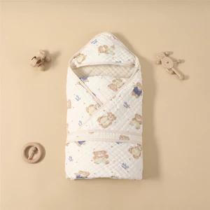 Bé Bé Cotton Gạc Ôm Chăn Sơ Sinh Quấn Bé Ôm Chăn Chăn Quấn Bốn Mùa Swaddling Khăn JMFL