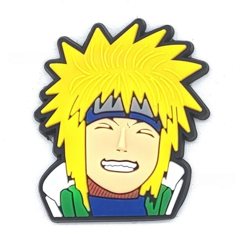 Set charm gắn dép cross NARUTO V4, Nút gắn phụ kiện sticker anime rang trí dép cross CROSS TREND