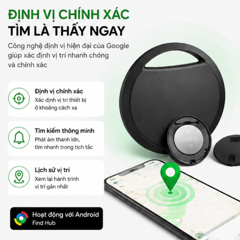 Định vị xe máy, ô tô và thú cưng; hỗ trợ Android và iOS; một thiết bị chống trộm đa chức năng.