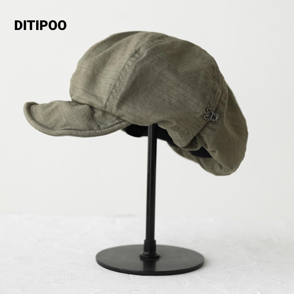 Mũ lưỡi trai DITIPOO Newsboy, Mũ họa sĩ Cotton cỡ lớn, Mũ nồi vòm thông thường