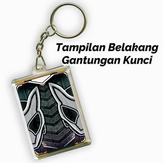 Gantungan Kunci Kamen Rider Gavv Chemy Card Akrilik | Custom Acrylic Keychain Ganci Kamen Rider Bolak Balik - Gavv1