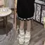 PNPIA- 1 Cặp Dễ Thương Lolita Ấm Hơn loe Sos Thu Đông Bê Gaiter Phong Cách Giữ Ấm Chân Hoạt Hình Màu Trơn Ống Dài Chân Ấm Hơn