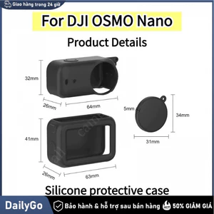 Vỏ bảo vệ toàn thân bằng silicon cho DJI Osmo Nano PULUZ cao cấp Bảo vệ toàn diện,Chống trầy xước,Silicon mềm, cao cấp