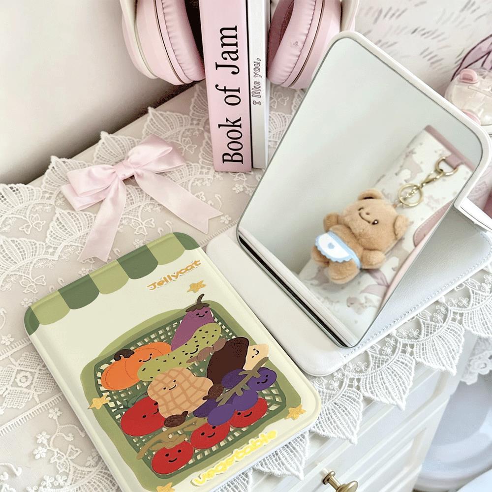 Gương gấp cô gái trái cây vintage thiết kế retro độc đáo