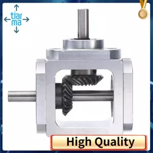 Gear-Box 90 Độ Góc Bên Phải Bevel Gear-Box 1: 1 Trục Đầu Ra Đơn 1 Mô Đun 20 Răng Bevel Gear Khung Nhôm