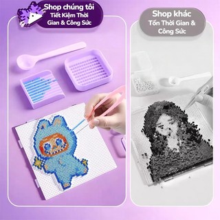 Bộ bổ sung Hạt xếp hình Đồ Chơi DIY An Toàn Cho Bé, Bộ 24/48/72/96 Màu Phong Phú, Quà Sinh Nhật & Quốc Tế Thiếu Nhi 1/6