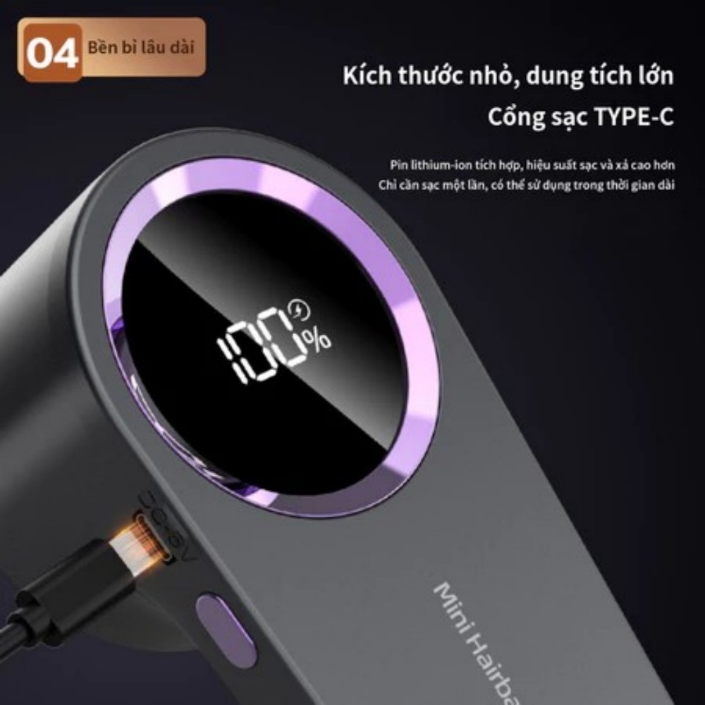Bruboses Máy Cắt Lông Xù Quần Áo Mini Sạc Điện | 6 Lưỡi Dao Siêu Sạch, Màn Hình LED, Không Hại Vải
