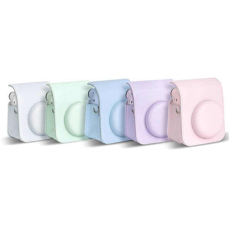 GKY 1Pc Cho Instax Mini 12 Vỏ Máy Ảnh PU Mềm Bảo Vệ Túi Trave Cho Phim Túi Máy Ảnh Có Dây Đeo Vai GKY