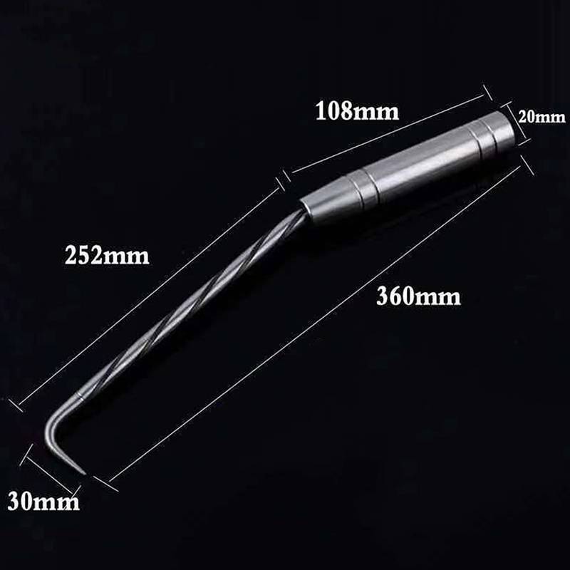 PNPIA- Móc xây dựng Sợi cốt thép Dây buộc Twister có móc Thép không gỉ Xoay linh hoạt Thanh thép cầm tay Dụng cụ cầm tay