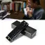 Guansfs Cấu trúc hợp kim kẽm đen nhẹ 10 lỗ Harmonica Kích thước nhỏ gọn để biểu diễn và luyện tập