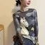 Áo thun dài tay in hình hoạt hình Milyfashion Mùa hè mỏng xuyên thấu gạc chống nắng Slimer Look All-