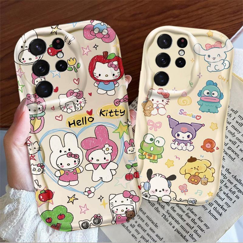 Thích hợp cho Samsung S20 S21 S22 S23 S24 S25 S26 + FE Plus Ultra 3D Bảo vệ TPU mềm Khủng long dễ thương Vỏ điện thoại chống sốc
