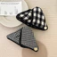 Thời Trang Pháp Houndstooth Tam Giác Vuốt Tóc Kẹp Chất Lượng Cao Lưng Bun Kẹp Tóc Nữ
