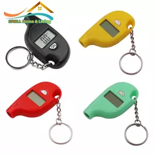 Máy kiểm tra lốp kỹ thuật số Hiển thị đọc dễ dàng Bốn đơn vị áp suất để sử dụng móc khóa