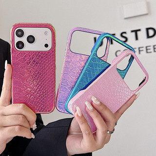 Ốp điện thoại doanh nhân cao cấp họa tiết cá rắn đầy màu sắc cho iPhone 17 16 15 14 13 12 11 Pro Max