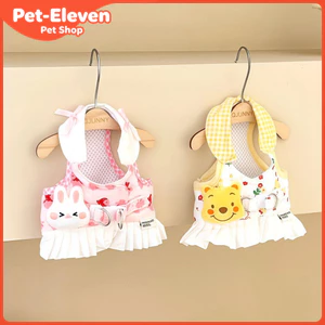 Thú Cưng Bichon Chó Mèo Hoạt Hình Dây Đeo Ngực Kéo Dây Quần Áo Chó Nhỏ Gấu Dễ Thương Mùa Xuân Mùa Hè Công Chúa Ngực Lưng