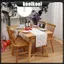 Kool Halloween Specter Table Runner với khăn trải bàn thêu 3D để trang trí tiệc ma quái