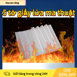 【COD】Giấy flash ảo thuật 5 tờ dùng làm giấy đốt bánh kem sinh nhật, tạo bất ngờ thú vị cho người thân và bạn bè.