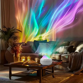 Aurora Đầy Sao Ánh Sáng Phía Bắc RGB Chiếu Đèn Ngủ USB Cắm Điều Khiển Từ Xa Máy Chiếu Đèn Khí Quyển Cho Phòng Trang Trí Tiệc