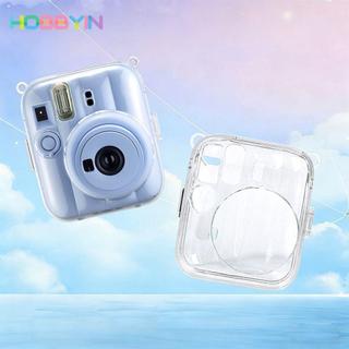Camera tức thì HOBBYIN, Vỏ bảo vệ chống sốc dây đeo cầu vồng, Túi đeo vai trong suốt pha lê chống trầy xước cho chụp ảnh Fujifilm Instax Mini 13